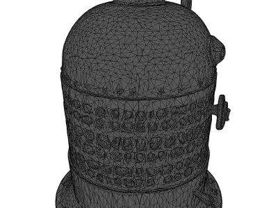 Industrial SciFi Heater Prop 3D model