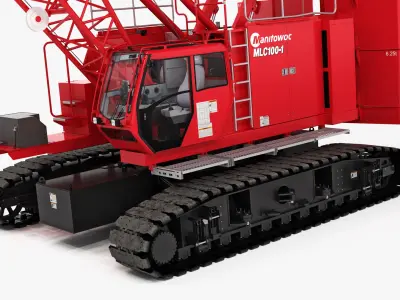 Manitowoc MLC100-1 Crawler Crane 3D model