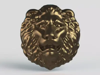 Lion Head 3D model get
