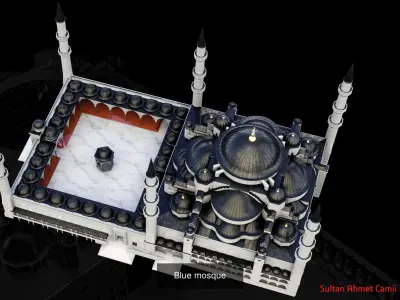 istanbul mosques 3D Model Pack