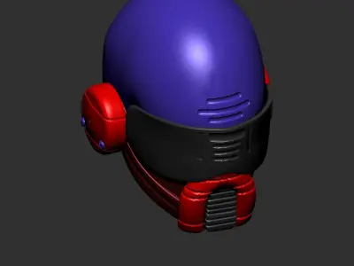 helmet high poly sculpt 3d printable  3D model