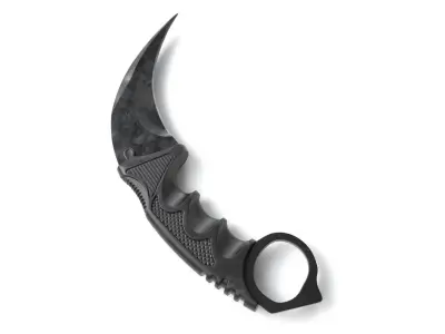Tactical Knife Low-poly 3D model 7