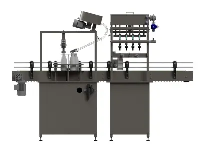 Advanced 3D Design of Filling and Capping Machine 3D model