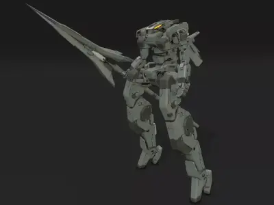 scifi-model554 gundam robot 3D model