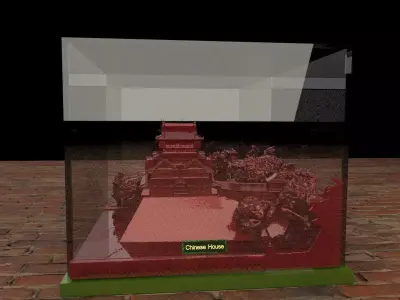 Chinese ancient house 3D model shop