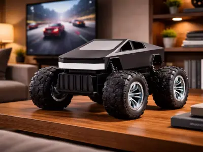 Futuristic Offroad Truck Vehicle Model 3D model