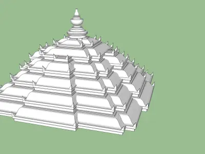 indian temple dome  3D model