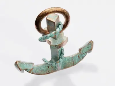 ship Anchor  Low-poly 3D model
