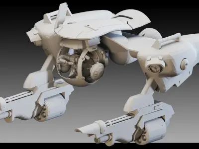 6 War Robots- Vol 02- High detail 3d models Low-poly 3D model