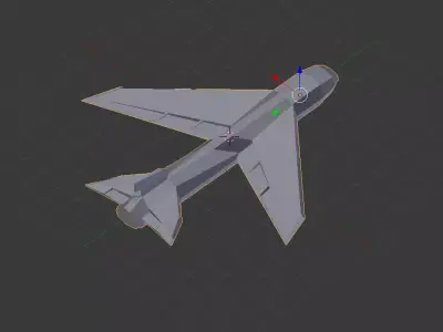 3d plane modeling 3D model