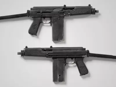 KBP 9A-91 Low-poly 3D model