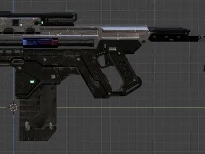 futuristic firearms 3D model