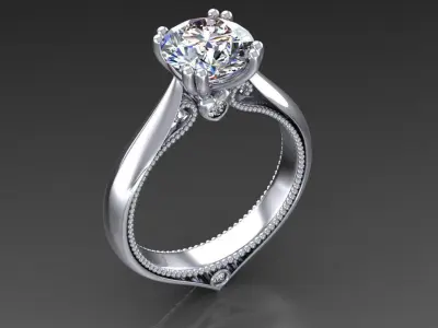 Engagement ring 3D model buy