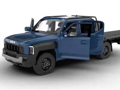 Kia Tasman Chassis 2026 HQ 3d model 3D model