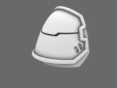 Space Knights V4 Savage Plain Shoulder Pads Type A 3D print model