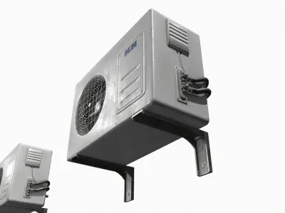 Air conditioner Low-poly 3D model purchase