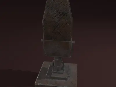 Vintage Microphone  Free low-poly 3D model