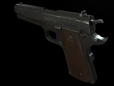 Colt 1911 low Poly PBR Low-poly 3D model purchase