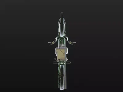 Soviet motorcycle Carpathians-2 Low-poly 3D model