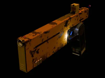 Gamer gun 3D model