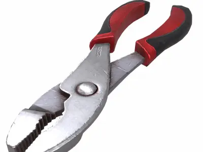 Slip Joint Plier Low Poly Low-poly 3D model