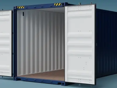 ISO Container 20ft High-Cube 3D model