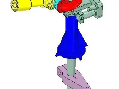 Extinguishing monitor Typ B 3D print model