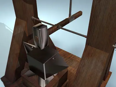 Leonardo Automatic Hammer Machine 3D model