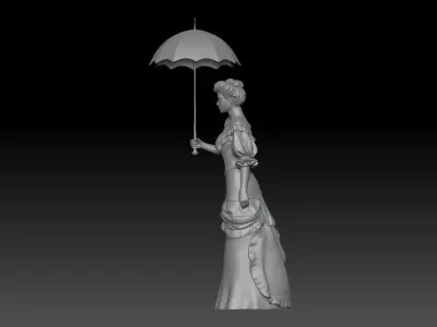 VICTORIAN ERA GIRL 3 3D print model