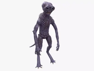 Alien Monster Low-poly 3D model