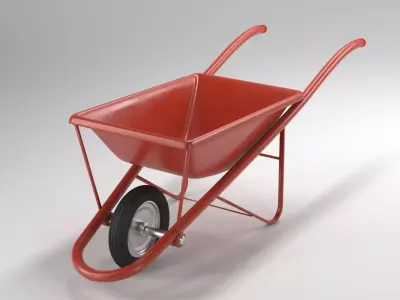 Stroller Dirty and Clean Free low-poly 3D model