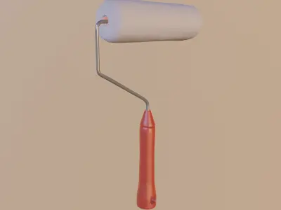 Roller Paint Brush 3D model
