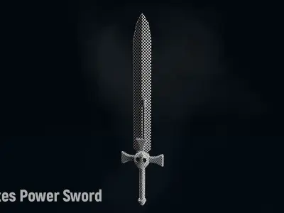 AC Astartes Power Sword Low-poly 3D model