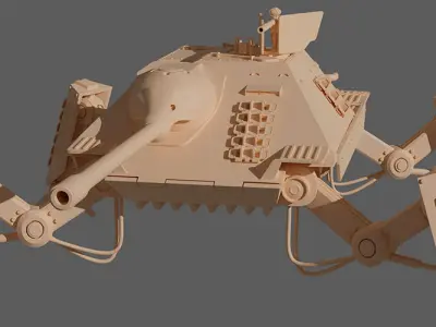 Arachnhetzer tank 3D print model