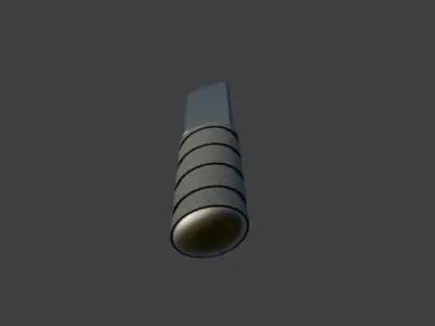 Hunting Knife 3d model Blender Low-poly 3D model
