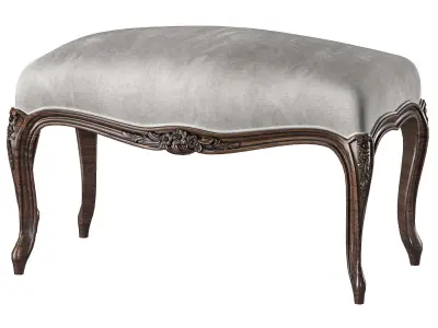 chairish  bench and pouf art 8732 3D model