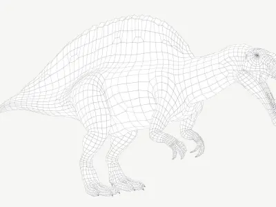 Spinosaurus dinosaur Low-poly 3D model get