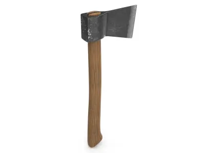 Old Axe Low-poly 3D model get