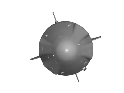 spacex capsule dragon  3D model