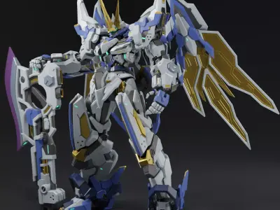 XC-03 Stagx -Original Mecha Design- Low-poly 3D model