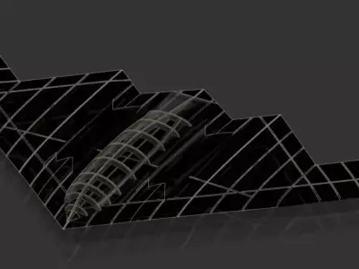b2 bomber b2 spirit laser cut kit 3D print model
