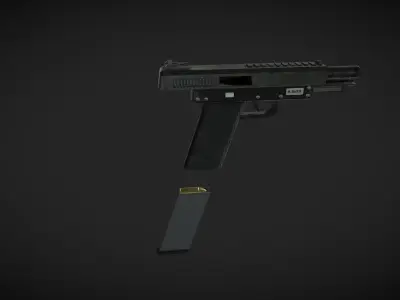 Handgun Low-poly 3D model buy