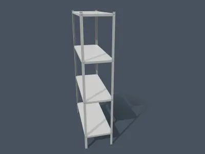 Game Ready Metal Rack Low-poly 3D model
