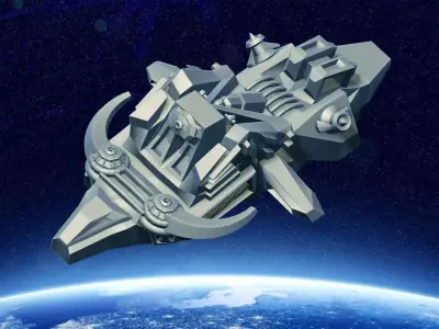 KRABUE Spaceship Free 3D model