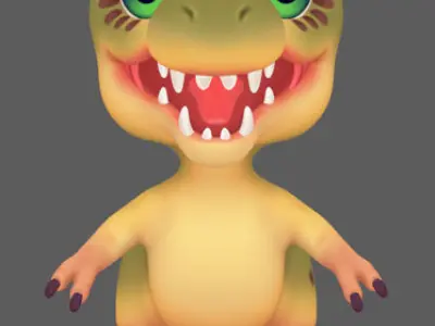 Baby Trex 3D model