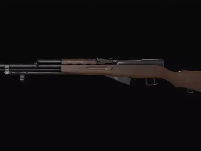 SKS Rifle Low-poly 3D model purchase