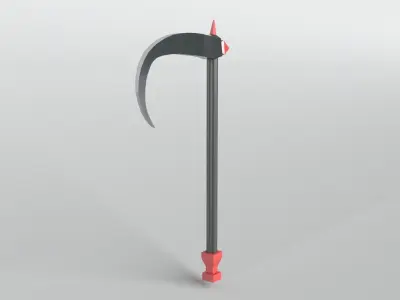 Lowpoly Sickle 001 Free low-poly 3D model
