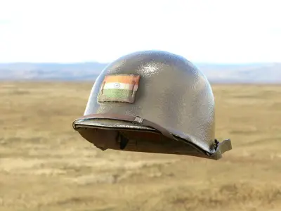 Indian army helmet 3D model