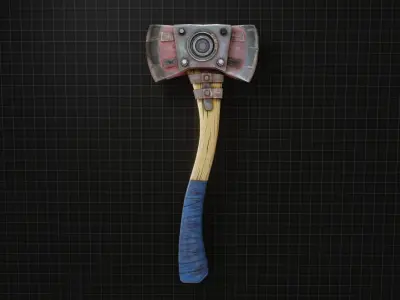 FireAxe axe Low-poly 3D model