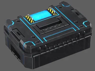Detailed Sci Fi Case 3D model